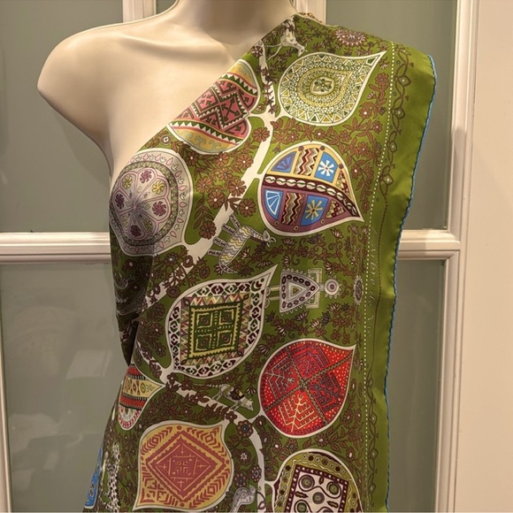 HERMÈS -  "L'Arbre de Vie" - Christine Henry, 2011 Vintage Silk Scarf RARE 90cm - Picture 2 of 13